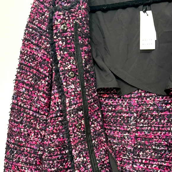 Women’s Tweed Sweater Blazer Cardigan Jacket Coat Size M NWT - Picture 9 of 14